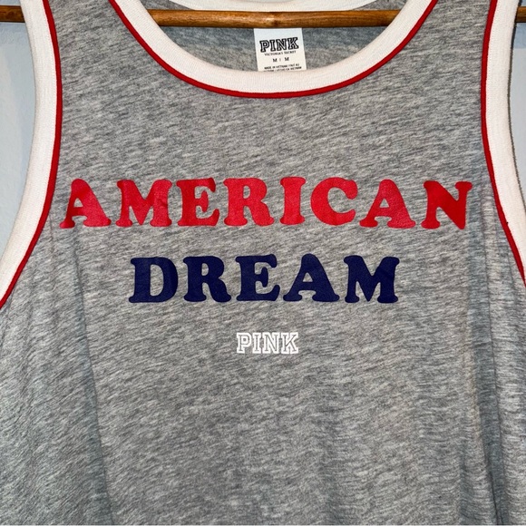 Pink Victoria secret tank top American Dream Tank Top size medium - Picture 4 of 8
